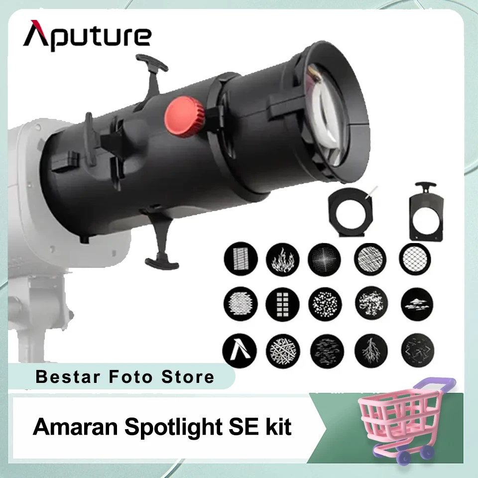 Aputure Amaran Spotlight SE kit 36° / 19 ° Imaging Spotlight Cartridge  Fresnel Lens for Video Lighting  amaran 150C 300C 200x S