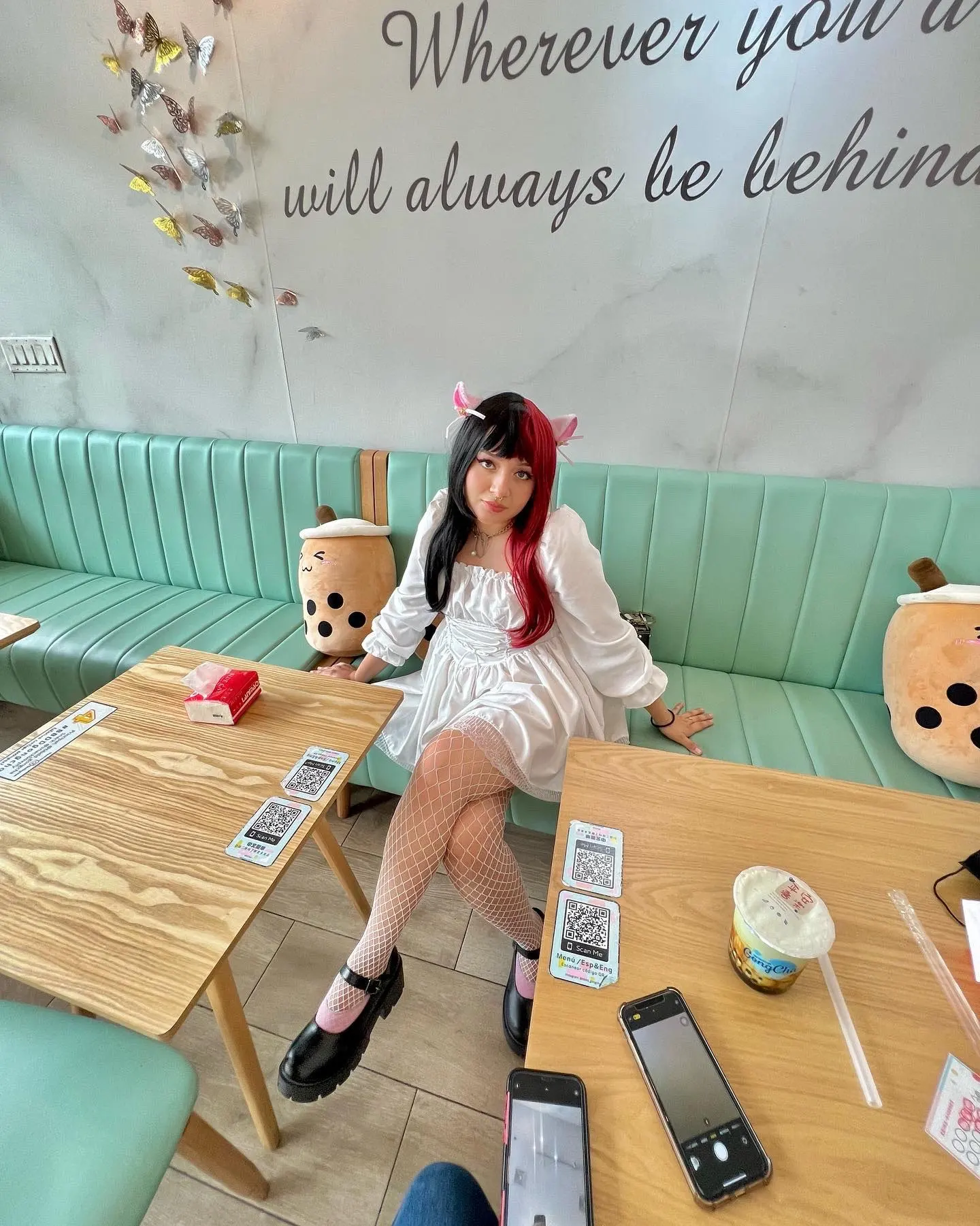 Vestido Kawaii con cordones góticos abullonados