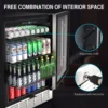 24'' Inch Under Counter/Freestanding Beverage Refrigerator Cooler Fridge Frost-Free Stainless Steel Beverage Cooler 190 Cans 5