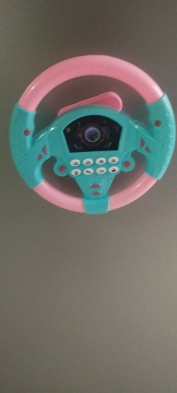Infant Shining Eletric Simulation Steering Wheel Toy with Light Sound Kids Early Educational Stroller Steering Wheel Vocal Toys photo review