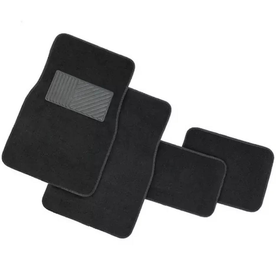 Car Floor Mats Set Of 3 - Black Carpet Auto Accessories, Universal Fit Car Mats