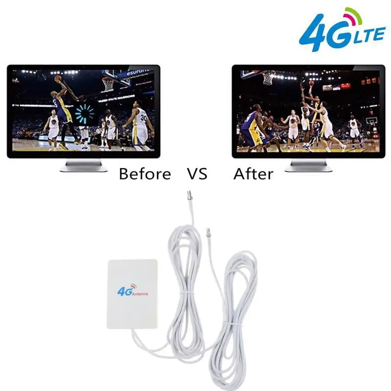 

3G 4G LTE Antenna TS9 CRC9 SMA Connector 4G LTE Router External Antenna For Huawei 3G 4G LTE Router Modem 2M Cable