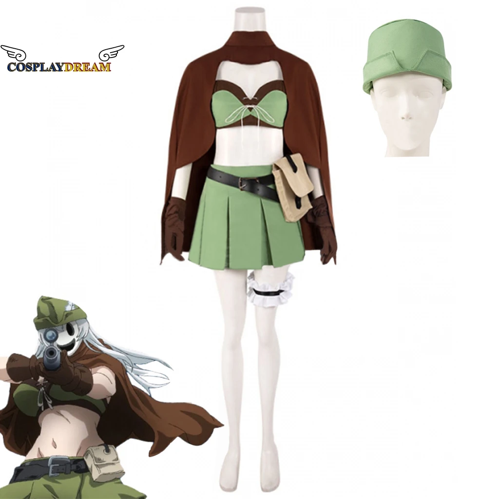 

Anime High Rise Invasion White feather Cosplay Costume Adult Women Mask Sniper Cosplay Suit Halloween Full Set Costume Plus Size
