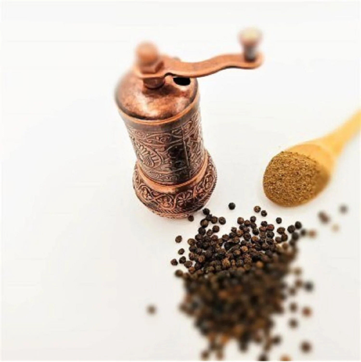 Aa7cfc11ee1ee44b897ead8fac124d1dcr Handmade Antique Salt Coffee Spice Grinder Antique Coffee Mill, Qualified Refillable Turkish Style Mill, Adjustable Mill, Manual