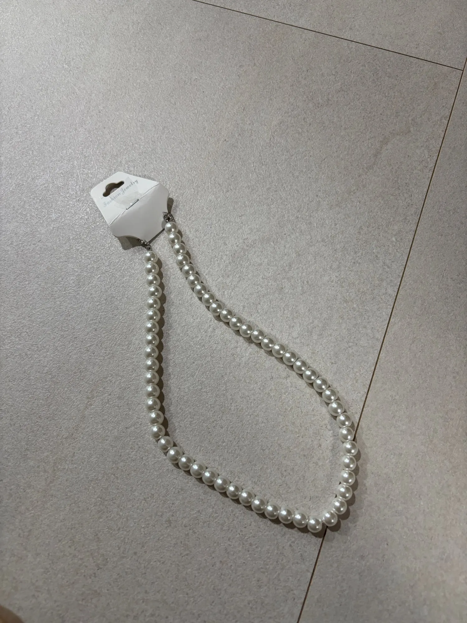 Classic White Pearl Choker Necklace photo review