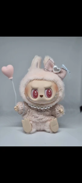 Labubu V1/V2 Doll Clothes: 15/17CM Macaron-Themed Outfit Set with Hair Accessories photo review