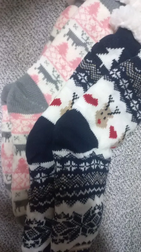 Flauschige Wintersocken mit niedlichen Tiermotiven photo review