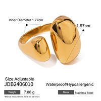 Uworld  Minimalist 316L Stainless Steel INS Ring High Quality Waterproof Charm Metal Gold Silver Color Fashion Finger Jewelry - Image 6