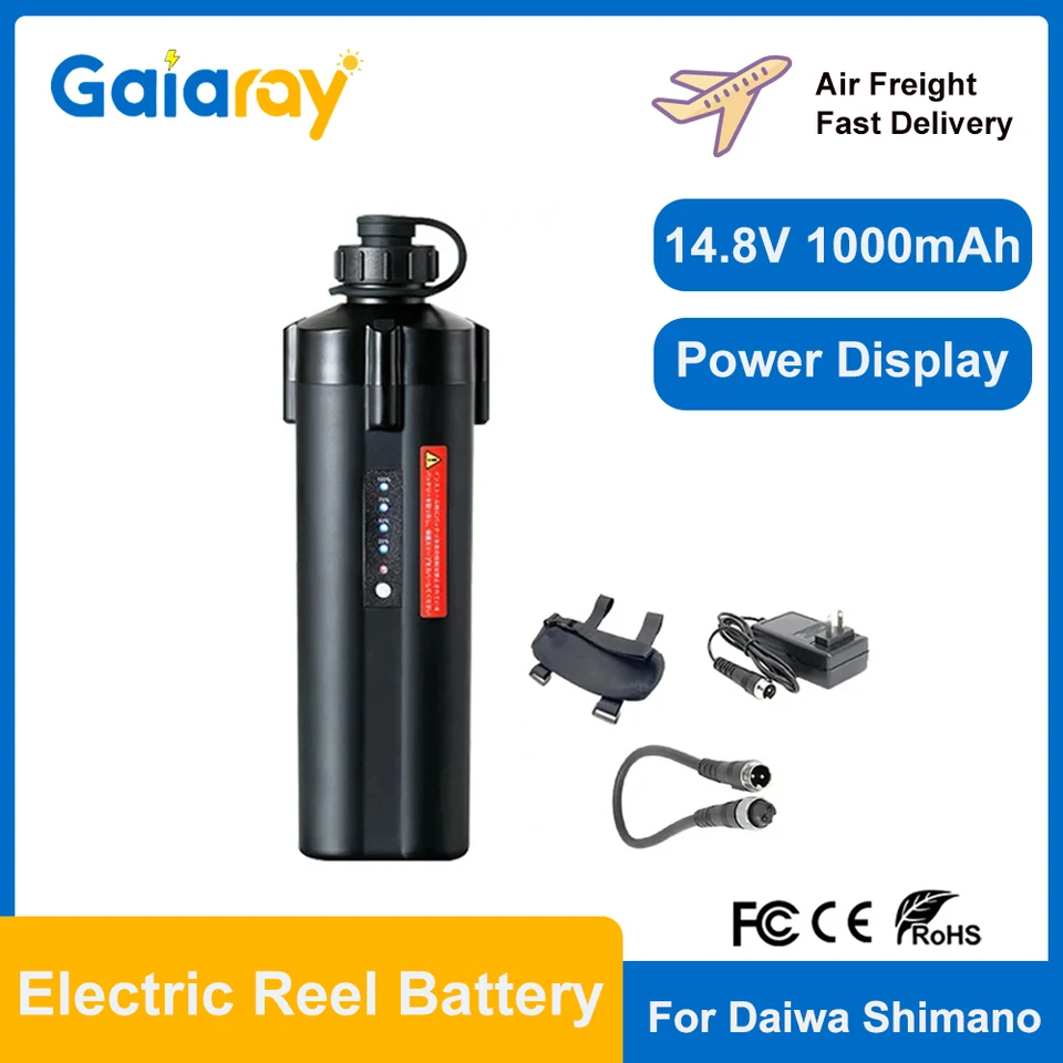 リール SUPER SLIM BATTERY 10Ah/14.8V 10Ah Fishing Reel Battery Set for Daiwa/Shimano Electric reels