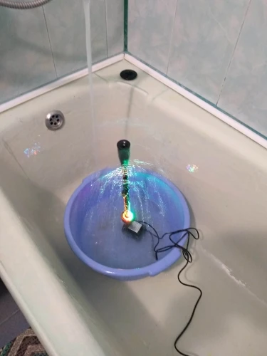 USB Water Pump Ultra-quiet with Power Cord Waterproof Fountain with 12 LED Light for Garden Water Pump Aquarium Fountain фонтан photo review