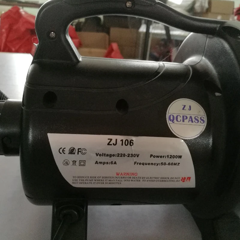 Inflatable Air Blower ,Pump 1200W For Zorb Ball 4