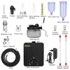 Dual-Action Airbrush Kit with 30PSI High-Pressure Auto Stop Stepless Control Compressor Kit for Painting Model Makeup Nail 5
