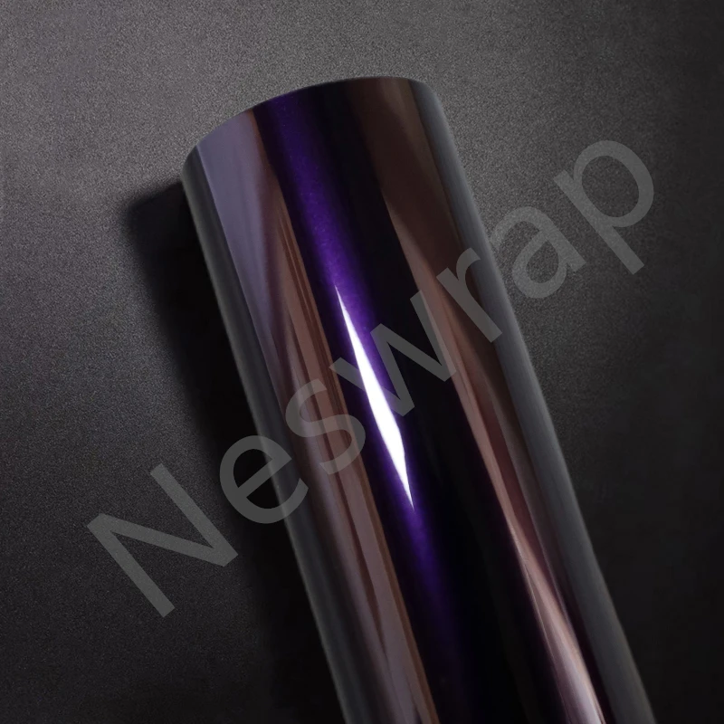 

Highest quality PET Midnight Purple vinyl wrap (PET Liner) Ultra Gloss Paint Metallic vinyl wrap For Car Wrap quality Warranty