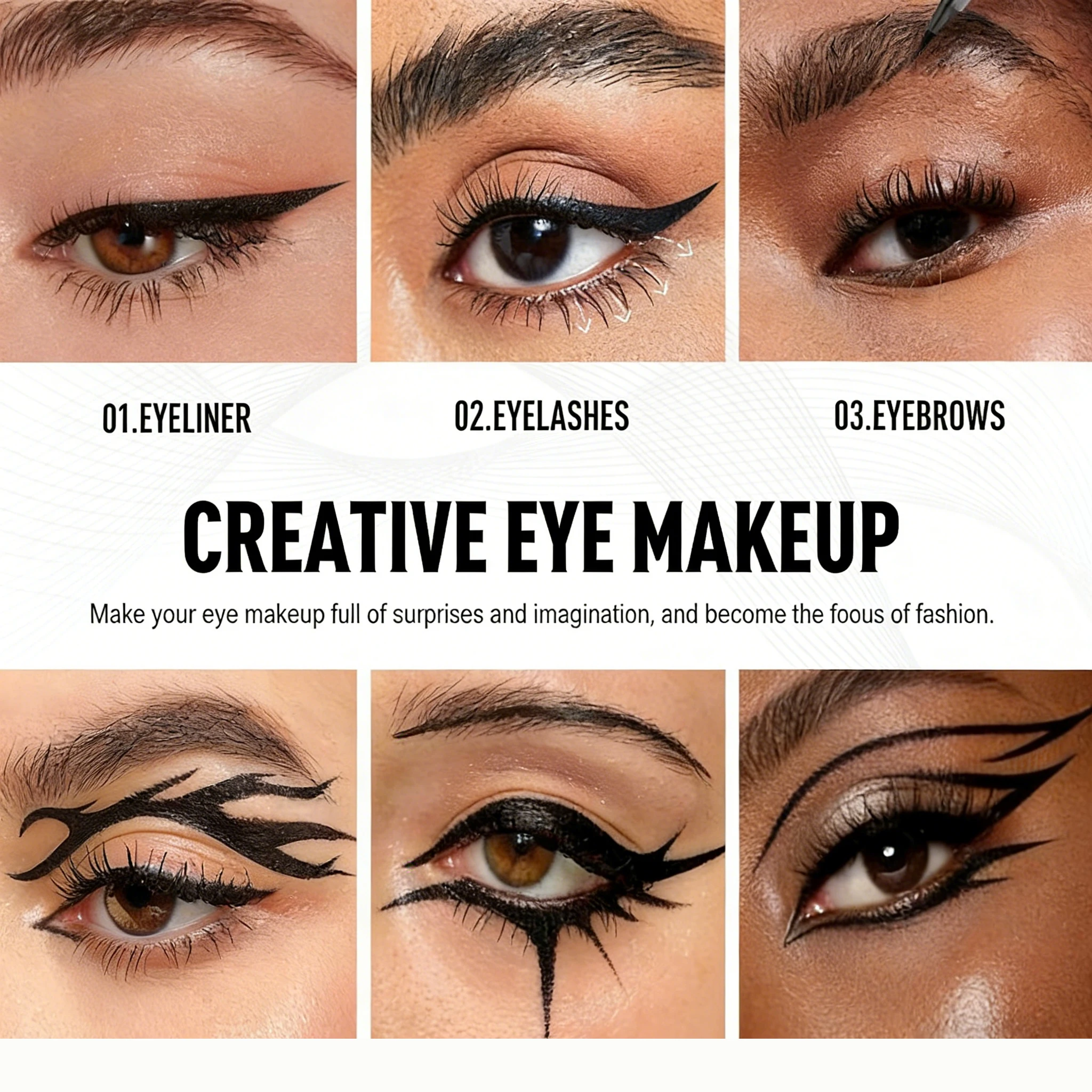 Wasserfester Brauner Flüssig-eyeliner Wischfest Schweißresistent_voghion.com