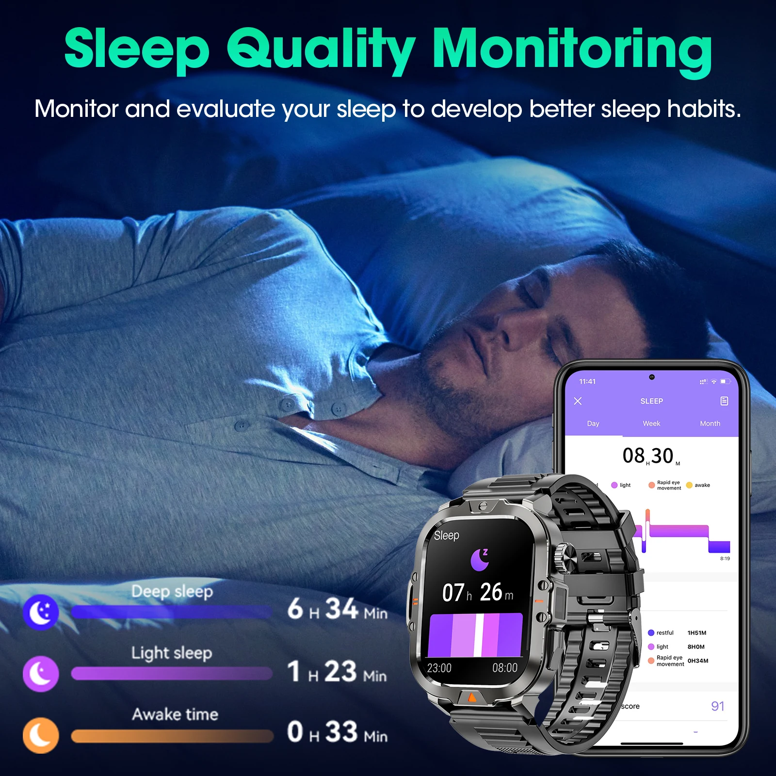 Smart Watches for Men Women'S Bluetooth Call 2.01 High-Definition Screen Fitness Sports Waterproof mens watches