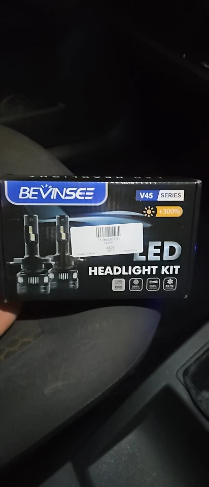 BEVINSEE V45 LED Headlight Bulbs Conversion 120W 22000LM High Low Beam Bright