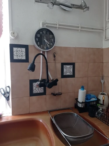 Black Brushed Brass Kitchen Faucet - 360° Rotating Sprayer photo review