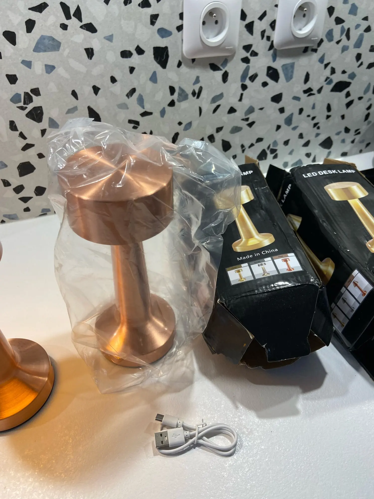 LED Table Lights, Retro Bars Coffee Spaces, Touch Sensor, Rechargeable, and Adjustable 3 Colors for Dining Night Light and Desktop Decor photo review