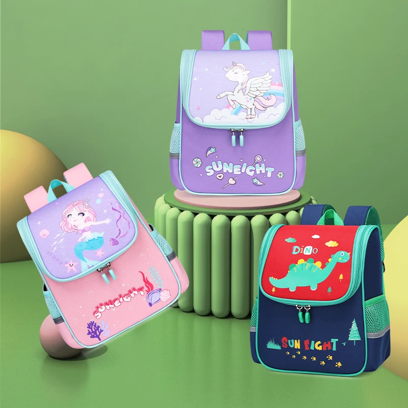 Sun eight Backpack child girl preschool backpack Boy's backpack