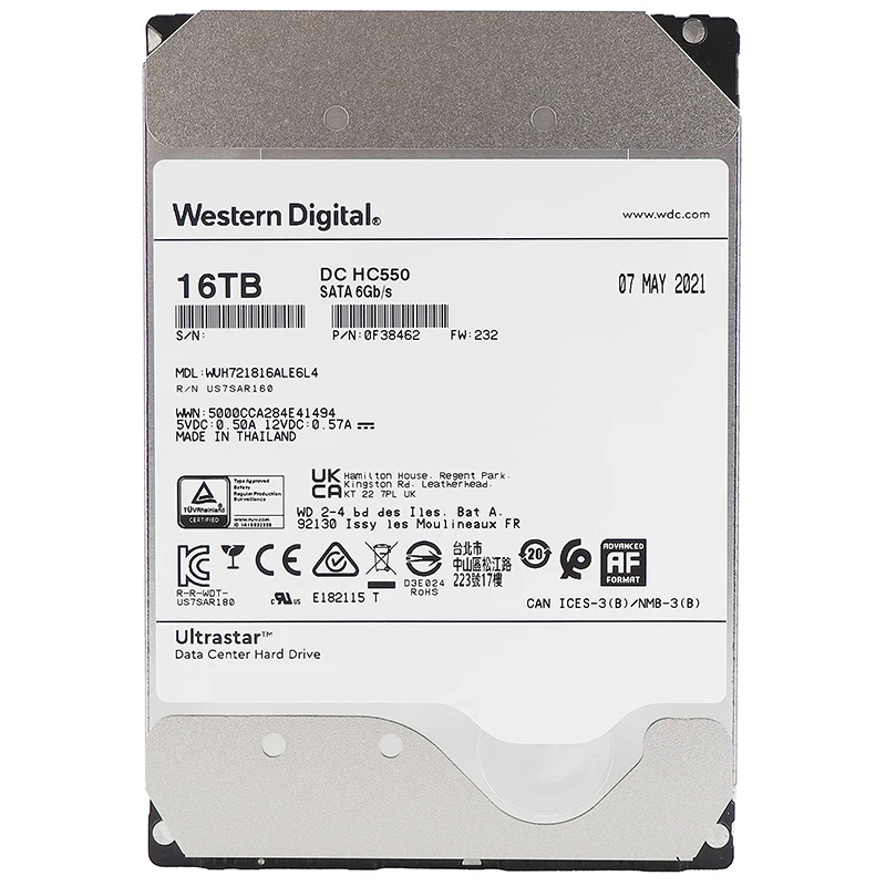 WD Ultrastar  ϵ ̺, 3.5 HDD, SATA, 7200RPM, SATA, 6 Gb/s, 512M  , 3.5 ġ ϵ ̺, WUH721818ALE6L4, DC H