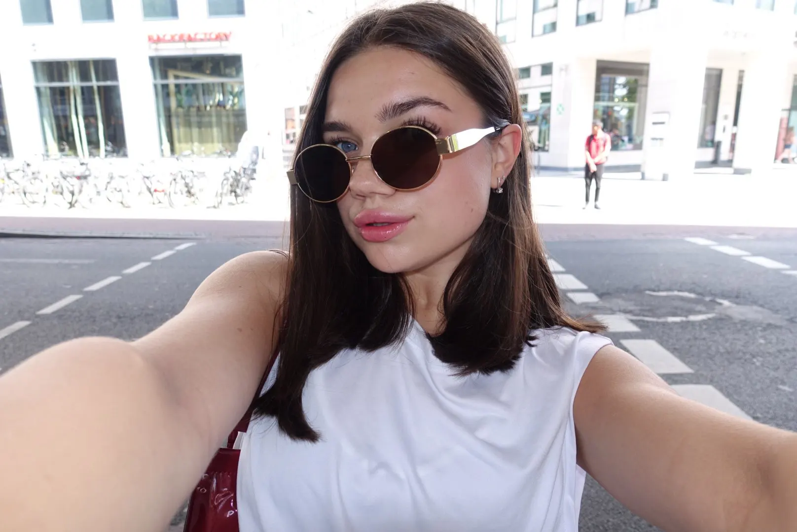 Retro Steampunk Oval Metal Sunglasses for Women photo review