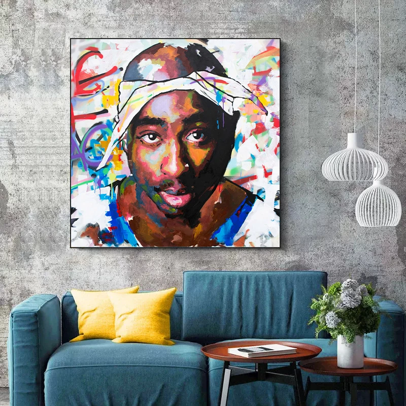 グラフィティアートラッパースター 2pac トゥパックシャクー