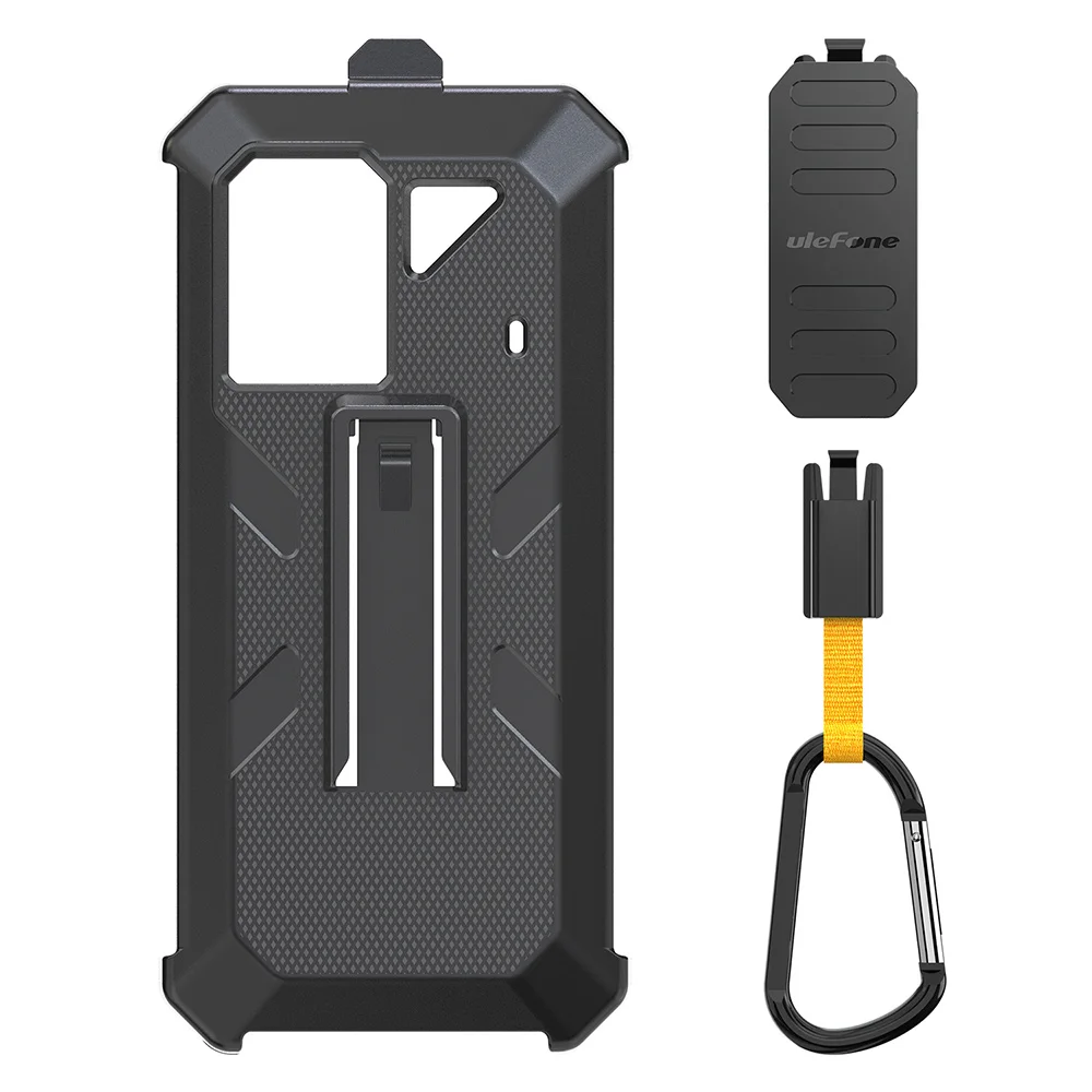 Ulefone Phone Case For Power Armor 18T Ultra /  Armor 18 Ultra / Power Armor 19/19T Original  Case with Belt Clip and Carabiner