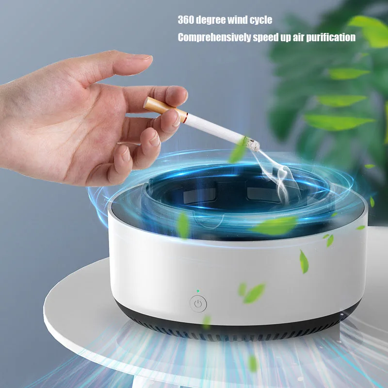 Multipurpose Ashtray with Air Purifier Function Odor Smoke Removal