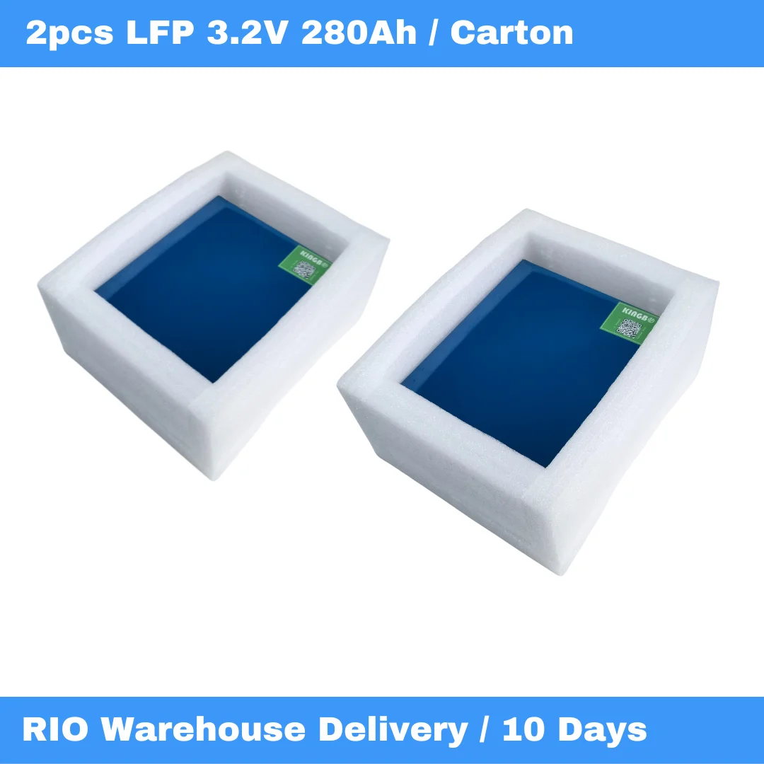 LiFePo4 battery Flash RIO Warehouse CALB280Ah Kingbo Power L173F280A 2PCS 3.2V 280Ah Prismatic Battery Cells