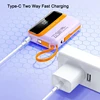 Mini Power Bank 20000mAh 22.5W Fast Charging Built in Cables Powerbank External Battery Charger for iPhone Samsung Huawei Xiaomi 6