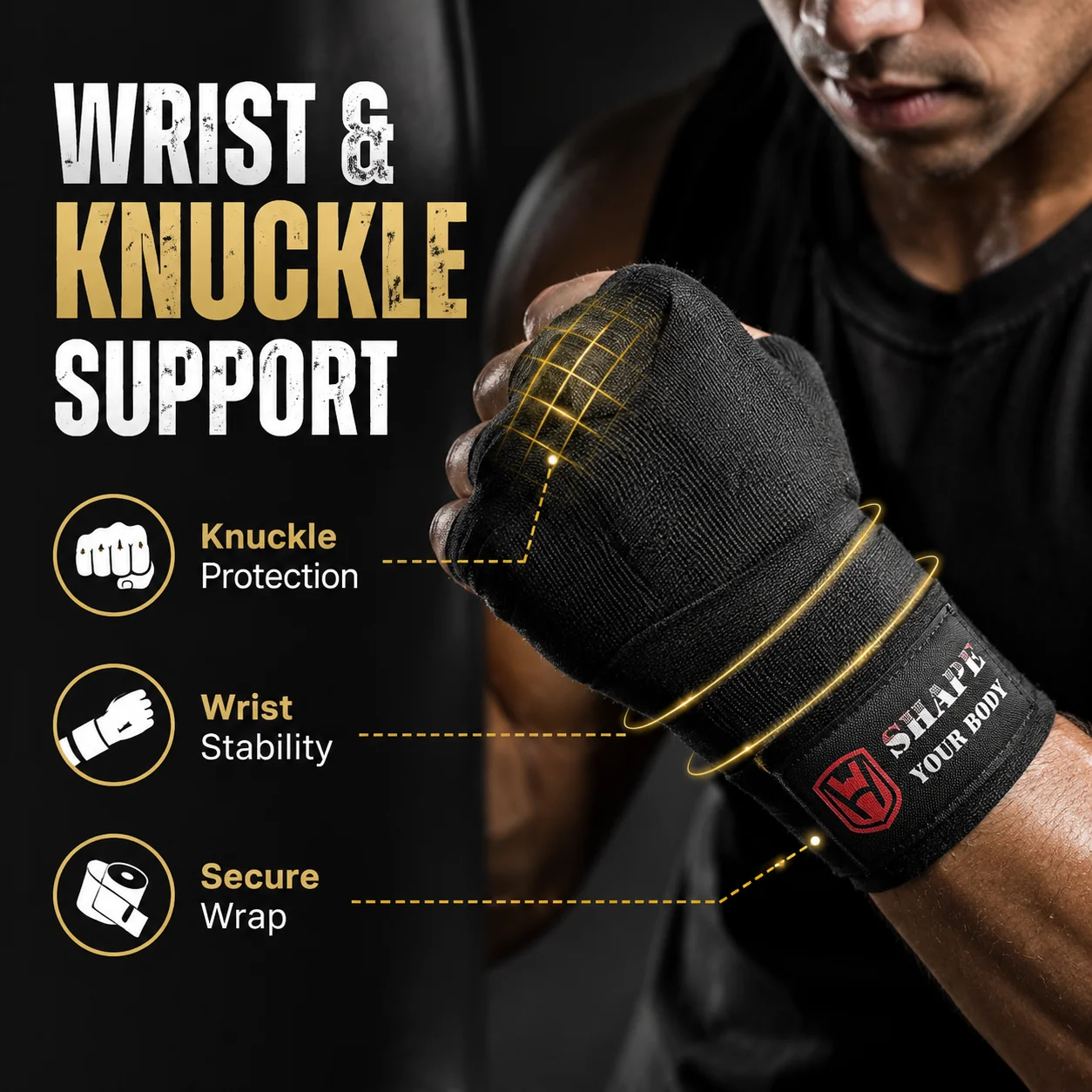 3m Cotton Boxing Hand Wraps