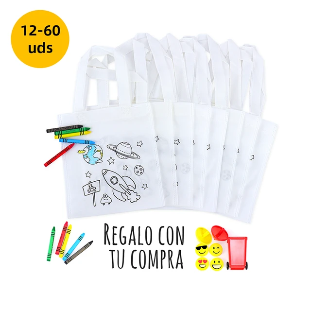 Lote 12 a 48 unidades de Bolsa para colorear para niños, Detalles  cumpleaños infantil para invitados, Manualidades accesorios y materiales,  Mochilas para colorear, Regalos originales niños, Regalantes Store -  AliExpress