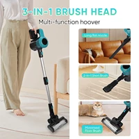Aspirateur à main sans fil sans brosse 3800W, 16000PA avec lumière LED, crevasse de filtration à 5 couches pour différents sols 3