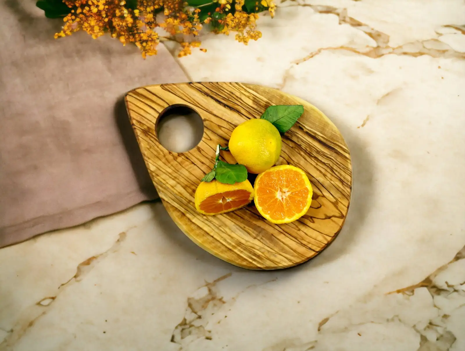 

Olive Wood Oval Cutting Board - Timeless Elegance for Culinary Excellence