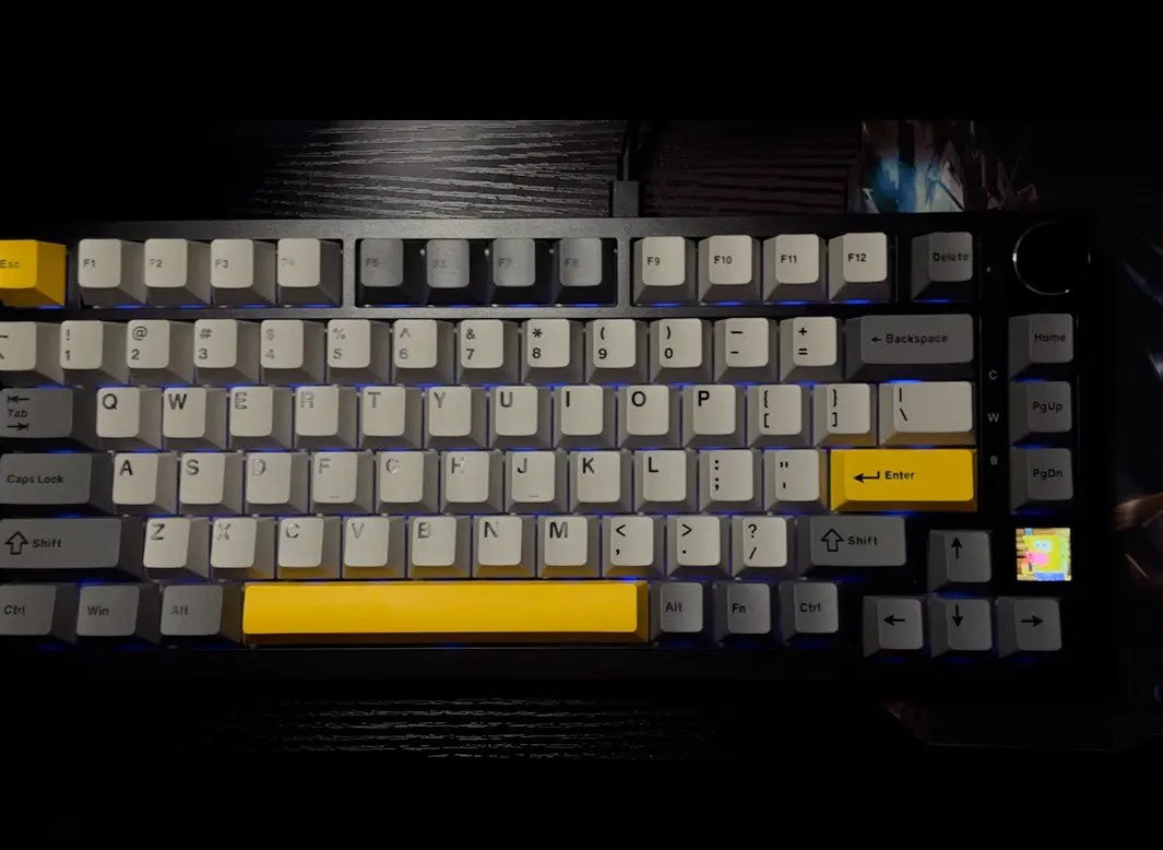 AJAZZ AK820 cableado con botones de volumen giratorios teclas intercambiables en caliente para teclados mecánicos de oficina y hogar photo review