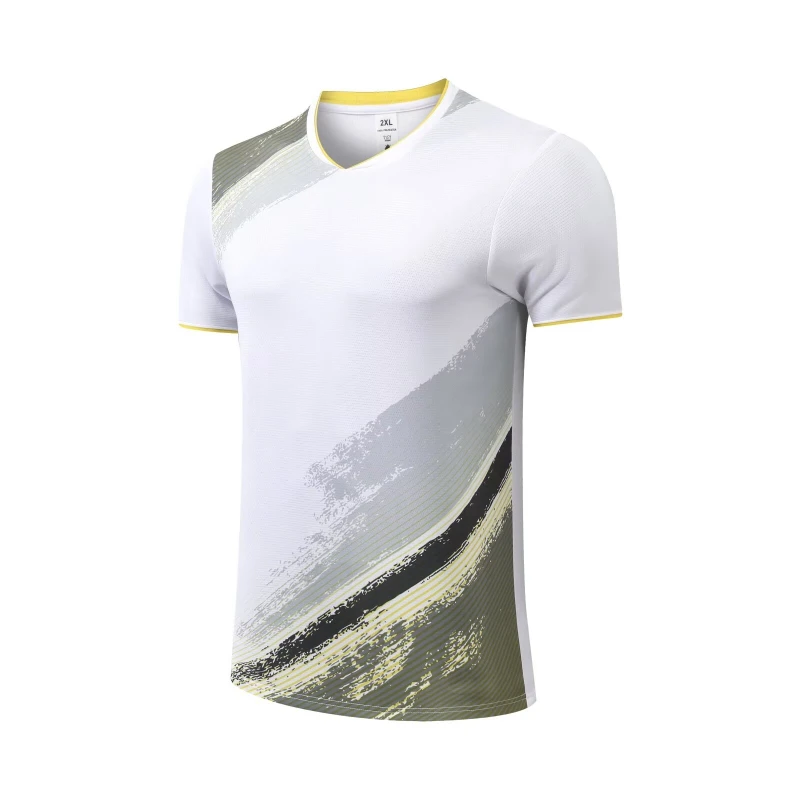 Korea New Tennis Shirt Women And Man Golf Short Sleeve Jersey Badminton Clothes Table Tennis Clothes Sportswear Can Custom