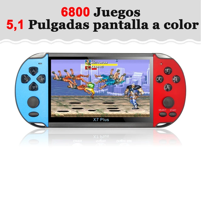 6800 EN 1 Consola de Juegos Retro 32GB, 5,1 Pulgadas, X7 Plus De Game Boy,  Consola De Videojuegos, Consola De Juegos Portátil, Soporta Muchas  Plataformas Emuladoras, MP3 / MP4 / Mic, 24 idiomas, Español, Portugués -  AliExpress