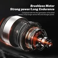 Meuleuse d'angle électrique sans fil 125 mm, 3 vitesses, outil de coupe pour le travail du bois, compatible avec les batteries Makita 5
