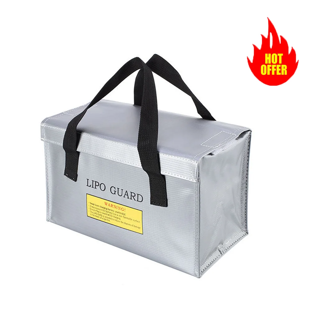 Sac ignifuge batterie drone RC anti-explosion rangement