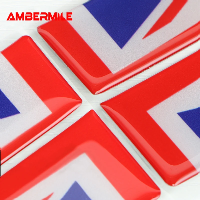 4pcs Crystal Epoxy for Mini Cooper Countryman F60 Car Side Plate Fender Stickers Section Decals Covers Decoration Accessories