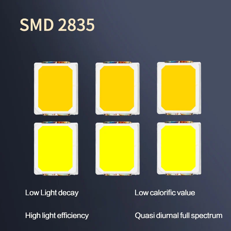 50-100pcs SMD LED 2835 White Chip 0.5 W 1W 3V 6V 9V 18V 36V 100-130LM Ultra Bright Surface Mount LED Light Emitting Diode Lamp led lamp led chip led lamp bulb led lamp beads