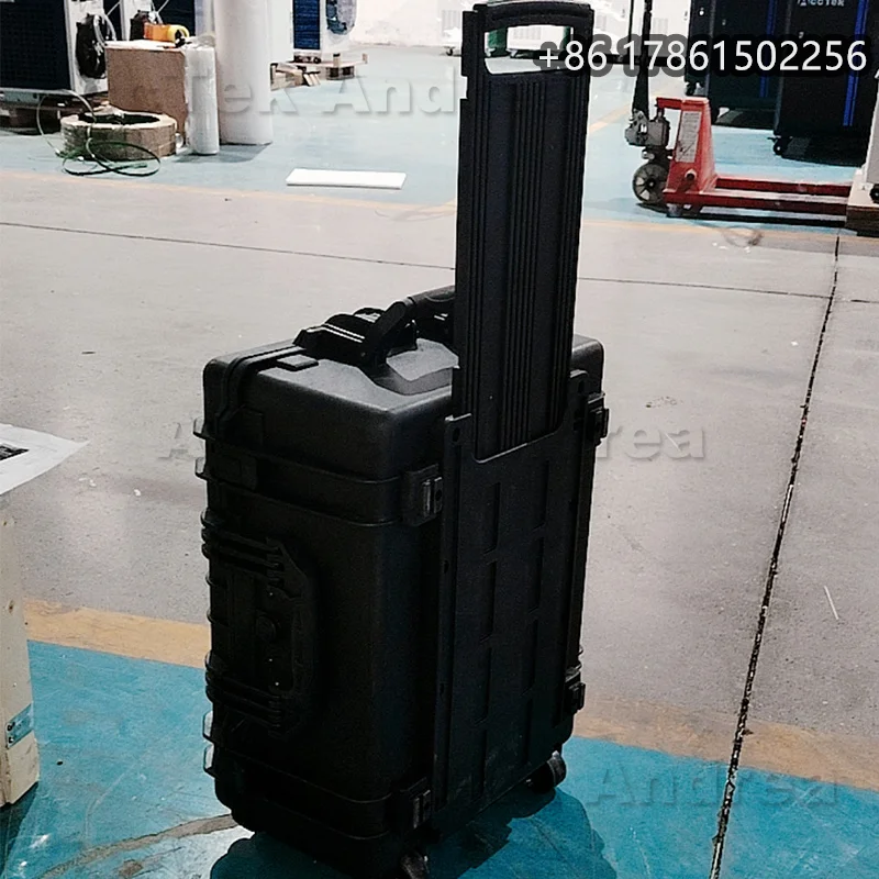 Portable Pulse Laser Cleaner Metal Rust Surface Paint Mini Laser Cleaning 100w Suitcase Model Cleaning Machine