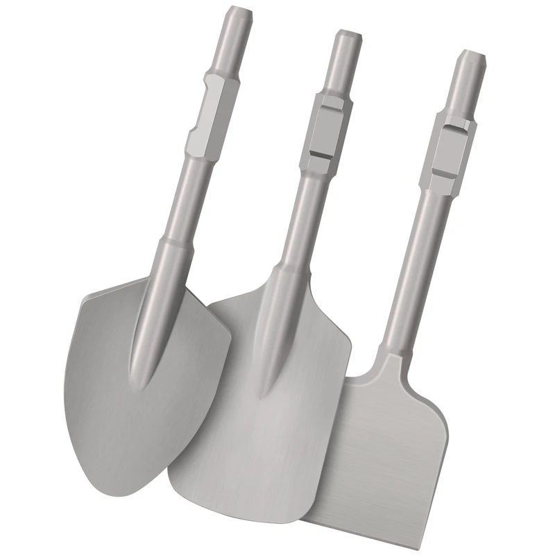 Hex Shank Clay Spade Scraping Shovel Scoop Breaker Chisel Bit For