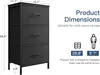 3-Drawer Fabric Dresser - Compact Storage Chest for Bedroom 3