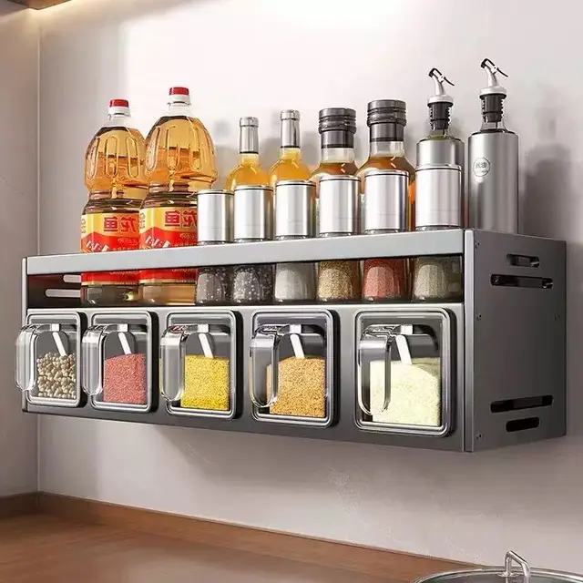 Wall-Mounted Spice Rack 2