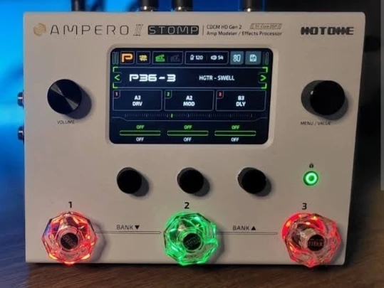 HOTONE Ampero II Stomp MP-300 Guitar Bass Multi-Effects Pedal