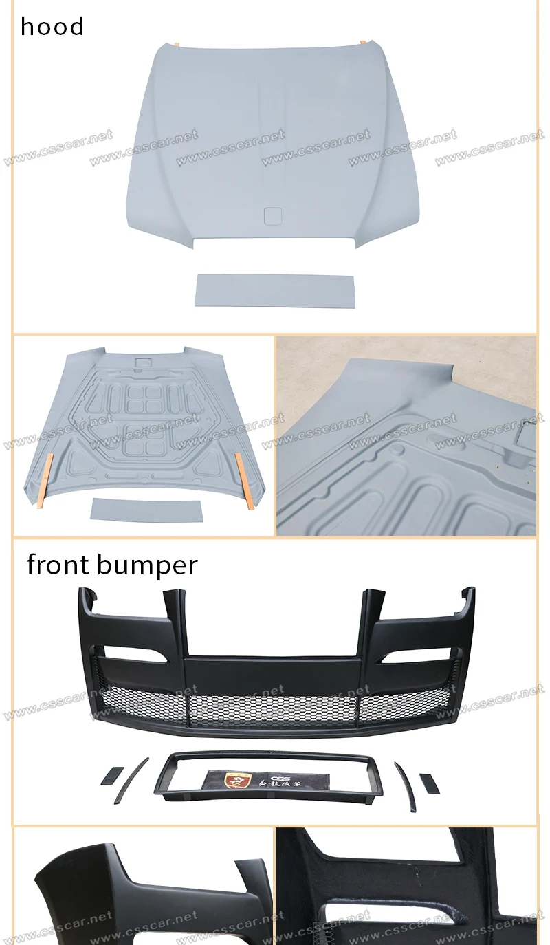 FRP Material Modification Body Kit Car Front Rear Bumper Guard Side Skirt For Rolls Royce Ghost Old Upgrade New 4th Versions