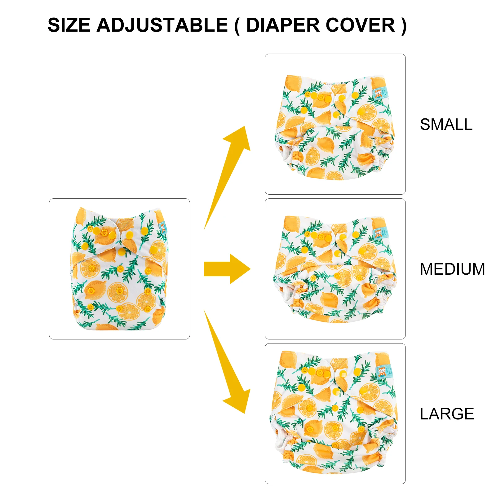 ALVABABY Reusable Diaper Cover Washable Nappy Cover Easy to Use for Baby U Pick cloth diapers