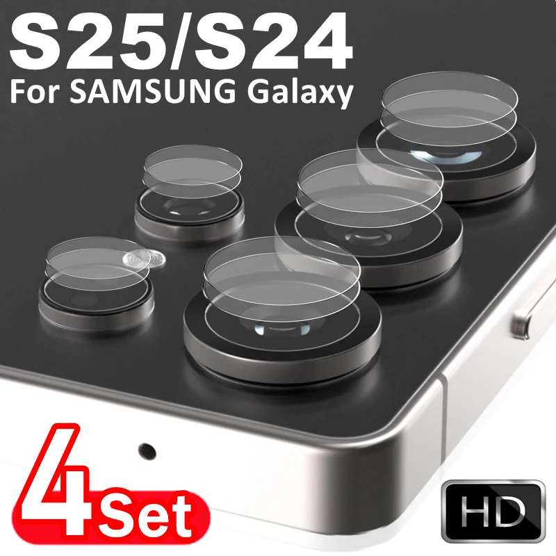 4-Pack HD Clear Tempered Glass Camera Protector Lens Film