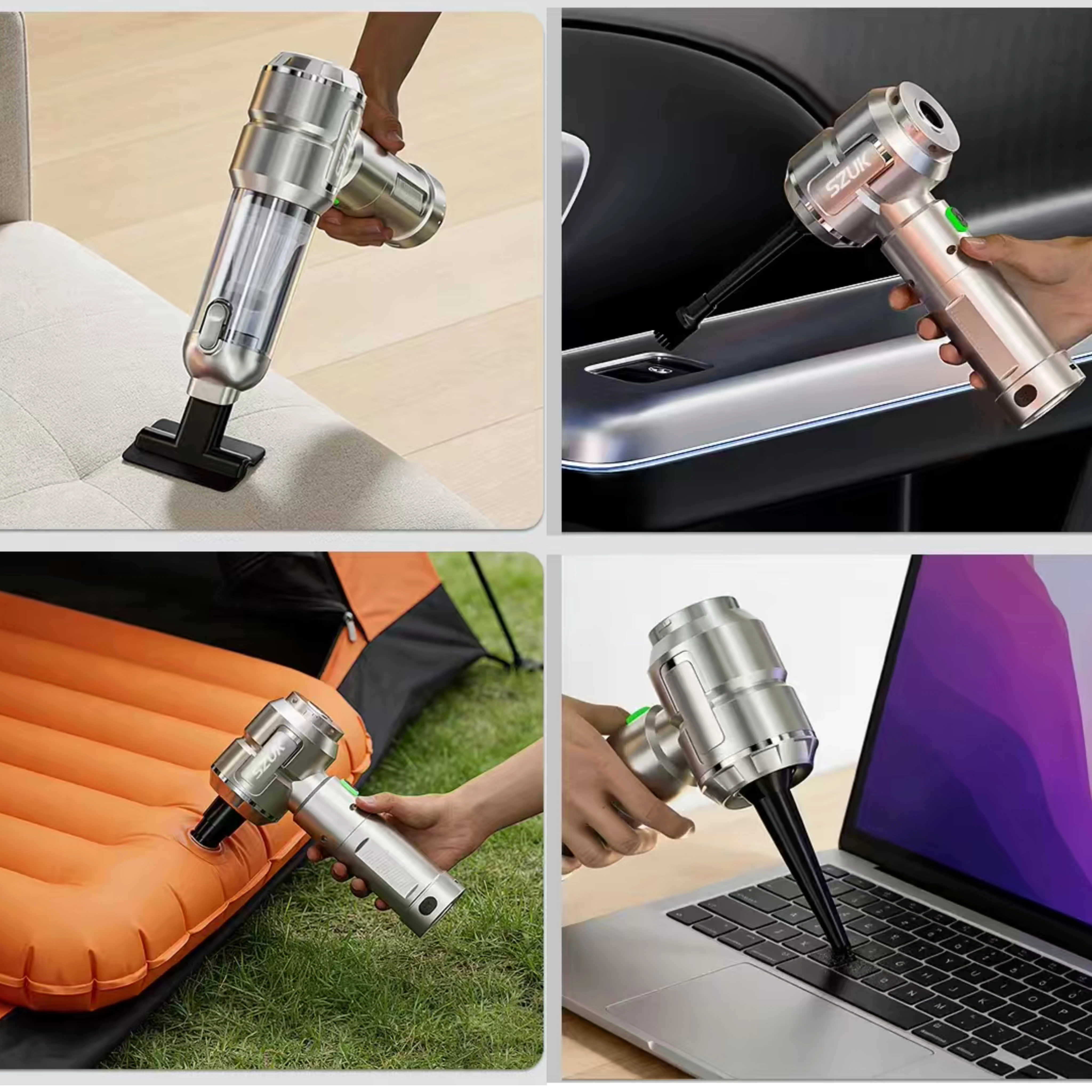 SZUK 2026 Portable Wireless Vacuum Cleaner Mini blower Multi New Car Vacuum Cleaner Powerful Handheld Cleaning Machine with LED 6